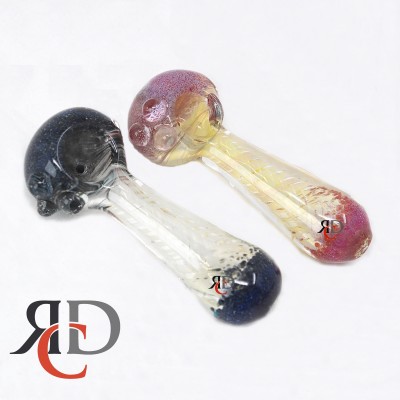 GLASS PIPE DOUBLE GLASS FRITTED GP4616 1CT